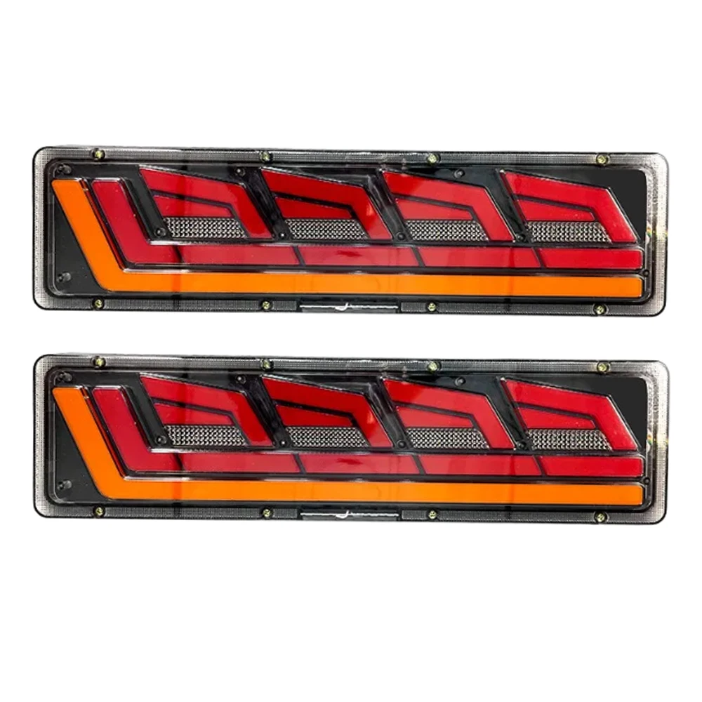 

24V DC Flowing Turn Signal ABS+LED and other heavy-duty vehicles. Compatible with large trucks High Brightness Trailer Lights