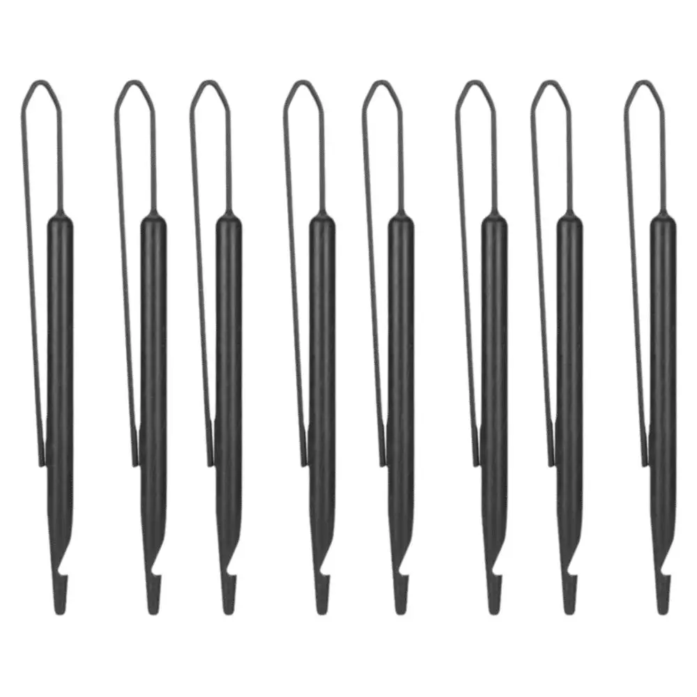 8pcs 8Pcs Dreadlock Interlocking Tool Black Plastic Hair Weaving Tool Slim Body Light Weight Hair Accessories For Sisterlock