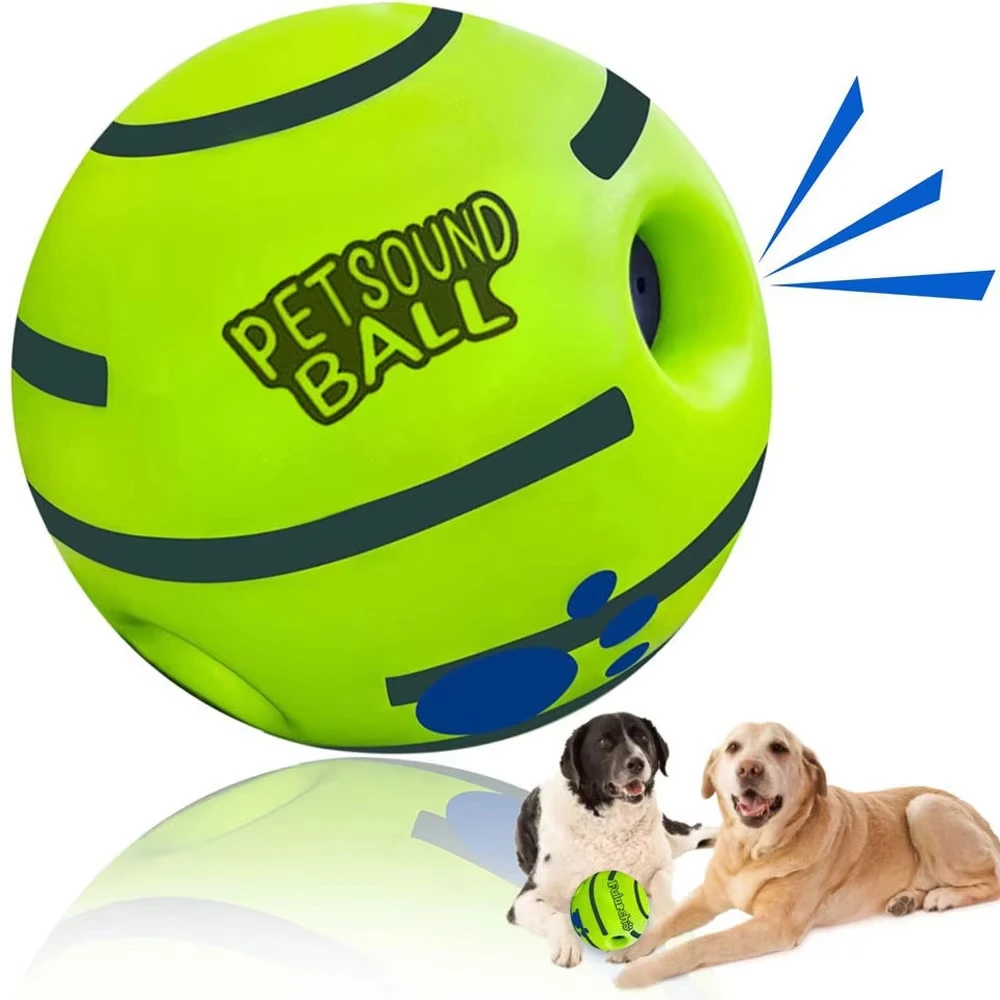 Dog Toy Wobble Wag Giggle Ball Getting Dog Attention Toy Fun Giggle Sounds When Rolled or Shaken Pets Know Best As Seen On TV