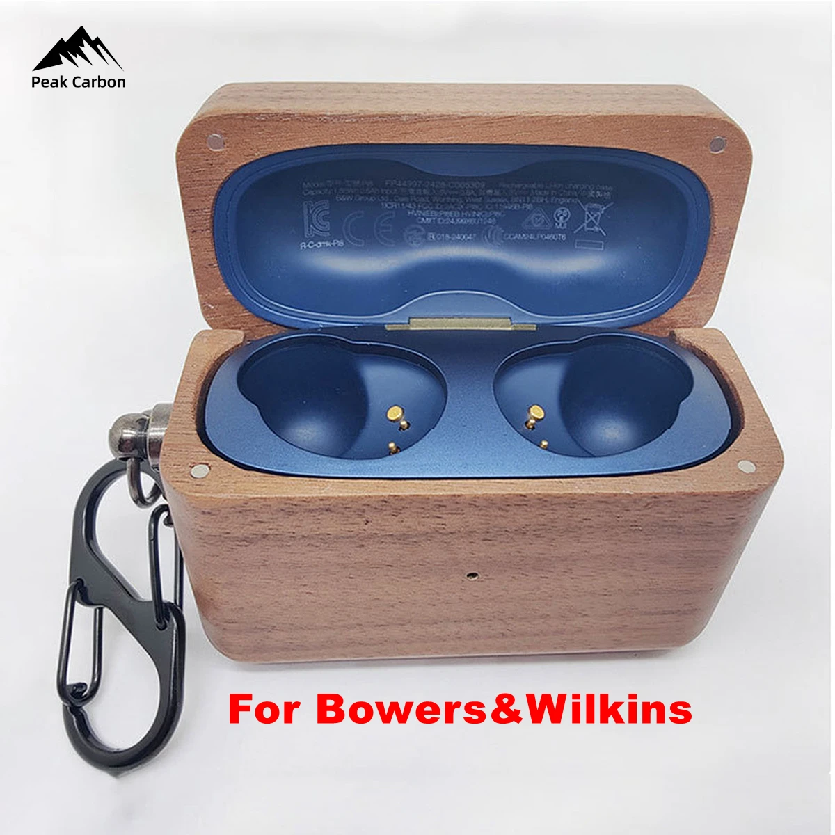 

Real Walnut Wooden Case for Bowers&Wilkins Pi8 Pi7 Pi7S Wireless Bluetooth Earphone Protective Anti-drop Storage Box Cover