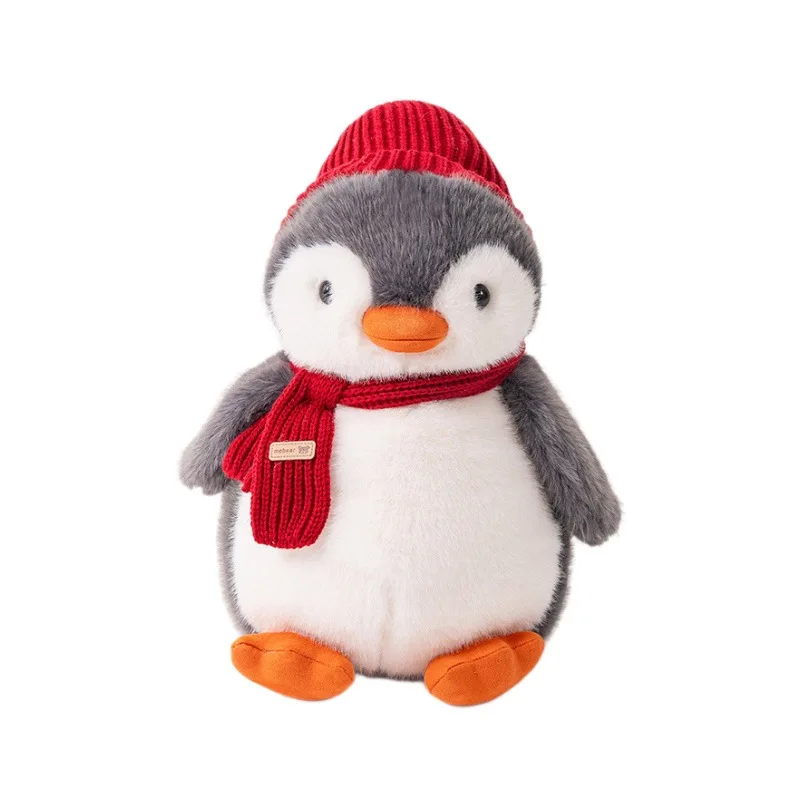 

Wholesale new scarves Christmas penguins cute animals plush toys soothing dolls cute girls' gifts