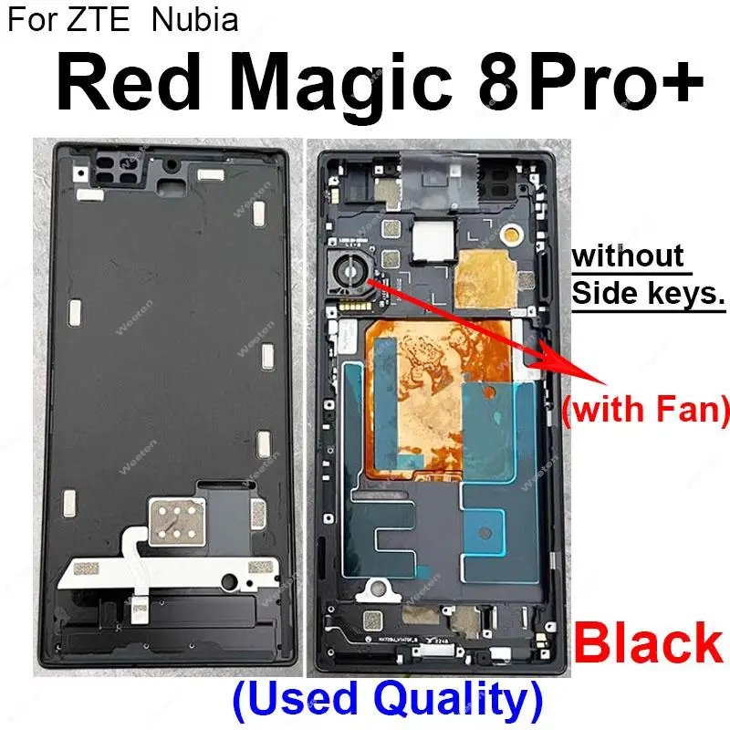 LCD Middle Frame Housing For ZTE Nubia Red Magic 8 Pro 8 Pro Plus NX729J LCD Supporting Front Frame Middle Case Bezel Plate Part