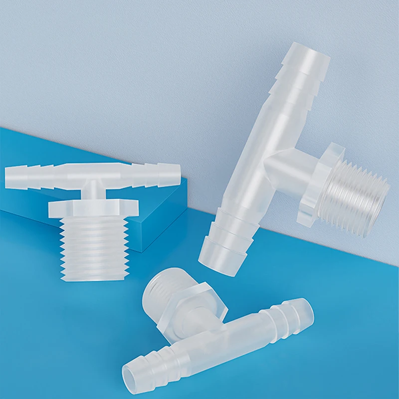 البلاستيك المحملة موصل 4-20 مللي متر متعددة الأغراض متساوية الشائكة الذكور الموضوع الاتصال السريع خرطوم المناسب 1/8 1/4 3/8 G1/2 3/4 بوصة