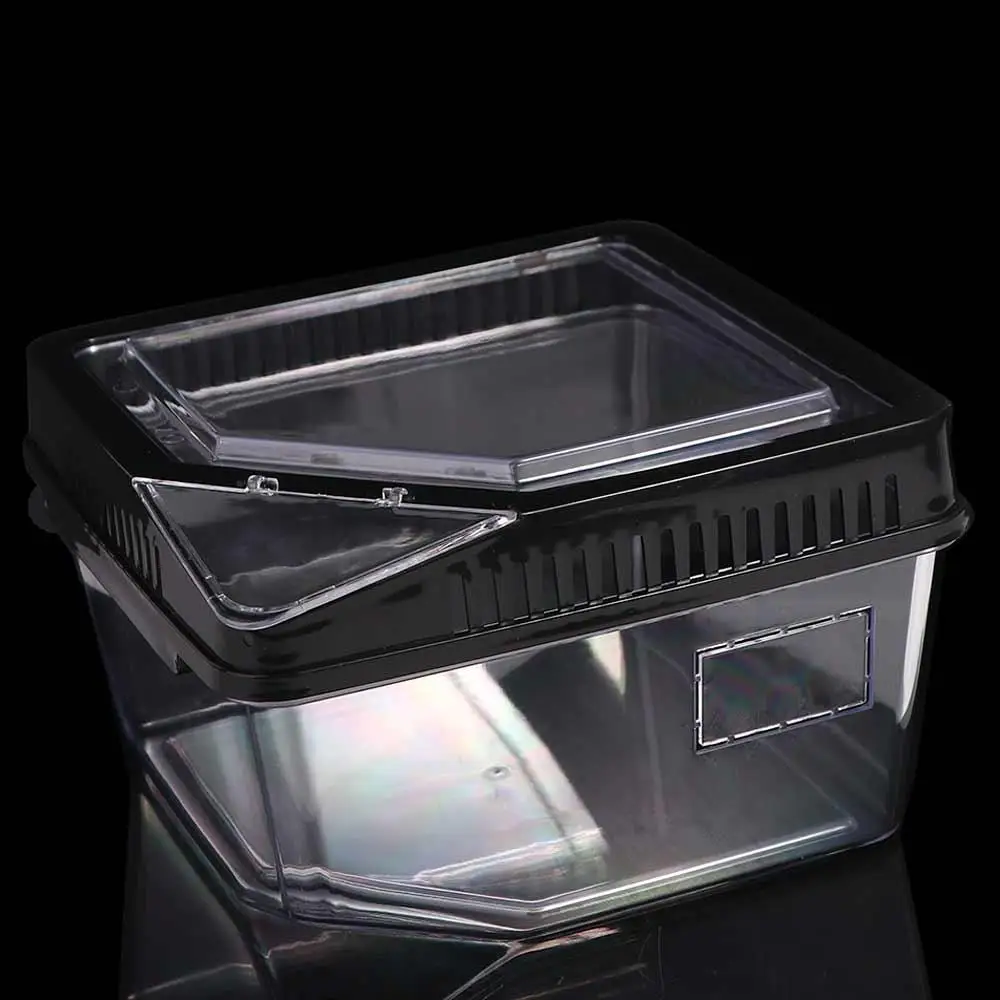 Spider Reptile Terrarium Tank Plastic Reptile Breeding Box Terrarium Cage Insect Viewing Box For Spider Lizard Snail Tarantulas