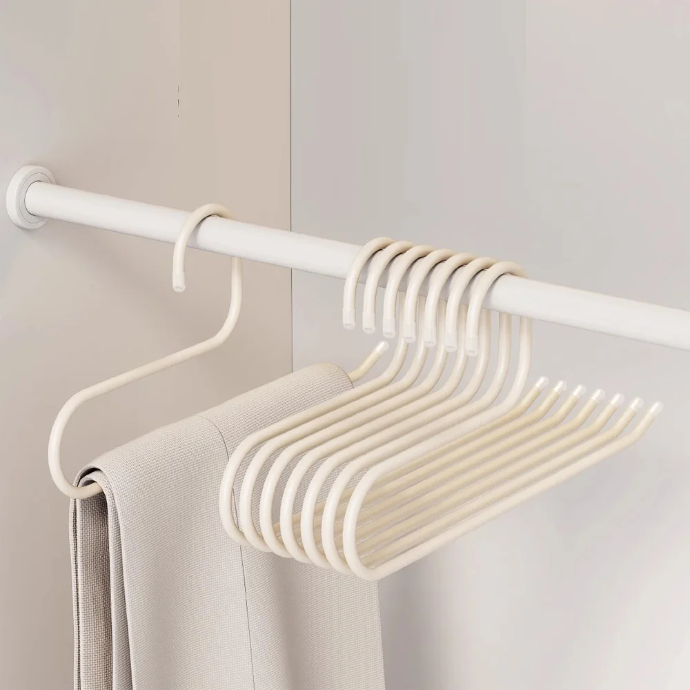 

5pcs Pant Racks Goose-shaped Non-slip Trousers Storage Rack Solid Aluminum alloy/Iron Organizer Hanger Clothes Closet Space Save