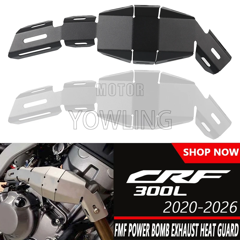 

Motorcycle Accessories For Honda CRF300L CRF 300L 2020-2025 2026 Exhaust Muffler Heat Shield Guard Protector Anti-Scalding Cover