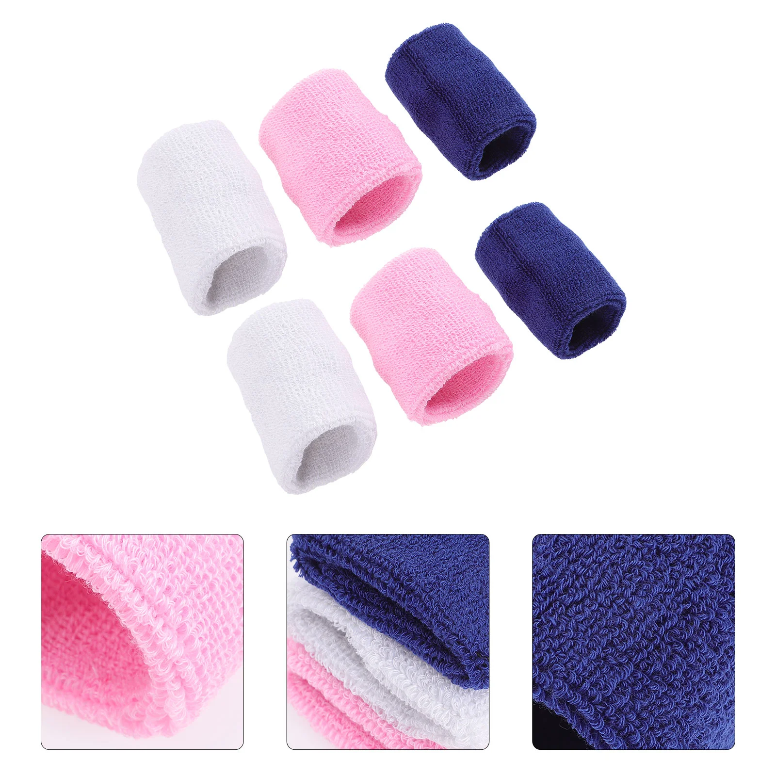 

6 Pcs Children's Wristband Sweat Bands for Wrists Kids Sweatbands Wristbands Sports Football