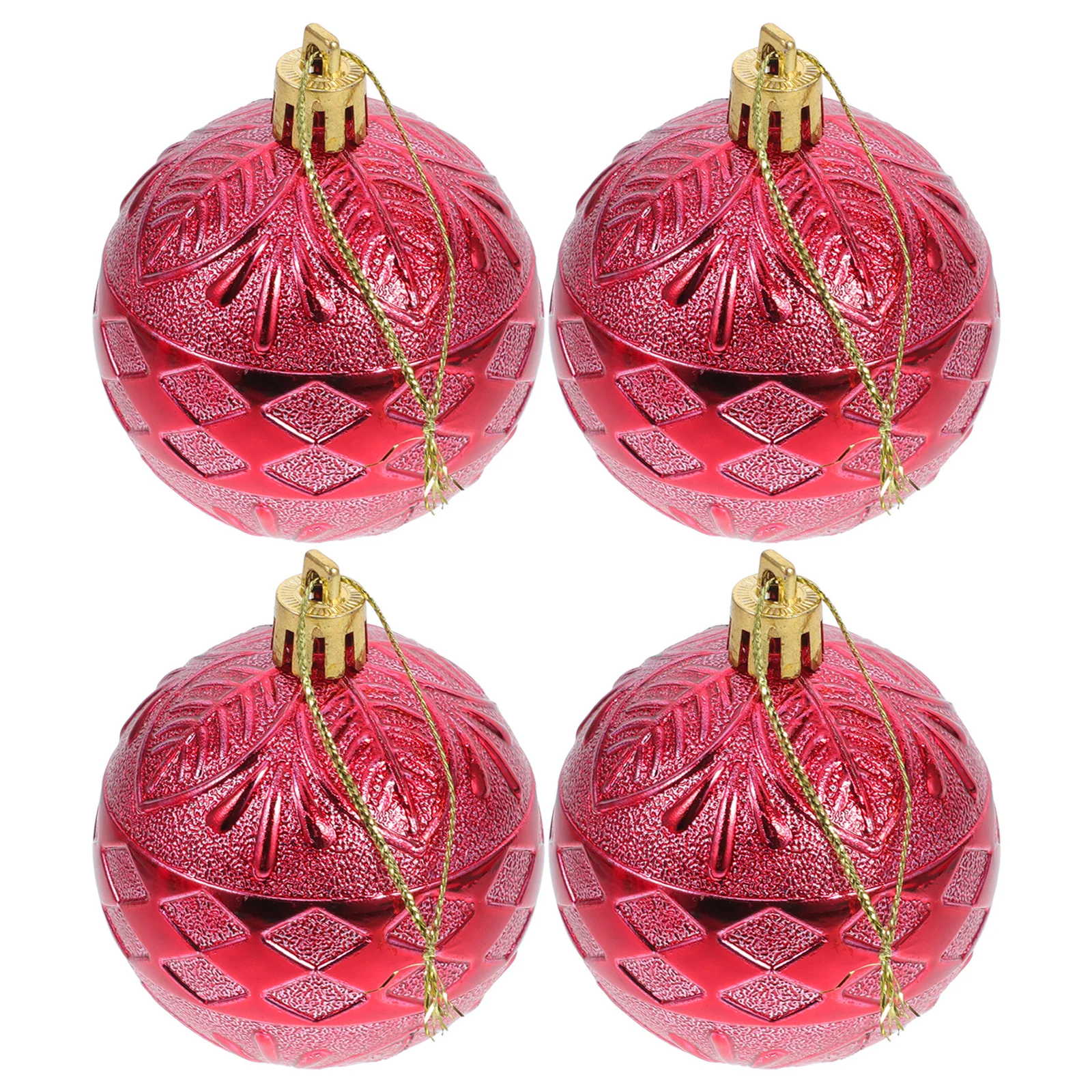 

6Pcs Xmas Tree Pendant Christmas Tree Balls Decoration Plastic Festive Atmosphere Easy to Install Remove