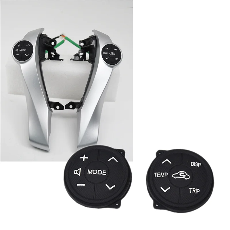 

10X для Toyota Prius 30 XW30 09-15 Prius C Aqua, кнопка, многофункциональный переключатель на руле, кнопка управления, резиновая панель