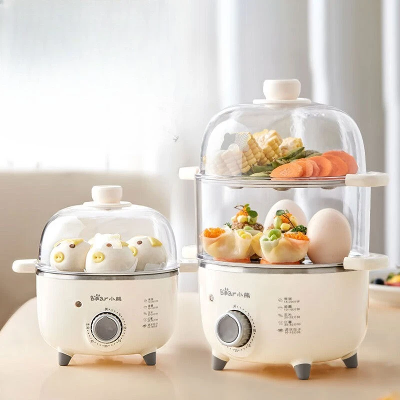 

Мини-яйцеварка из нержавеющей стали с автоматическим отключением, таймером 30 минут, многофункциональным антипригарным покрытием, сейфом для пищевых продуктов