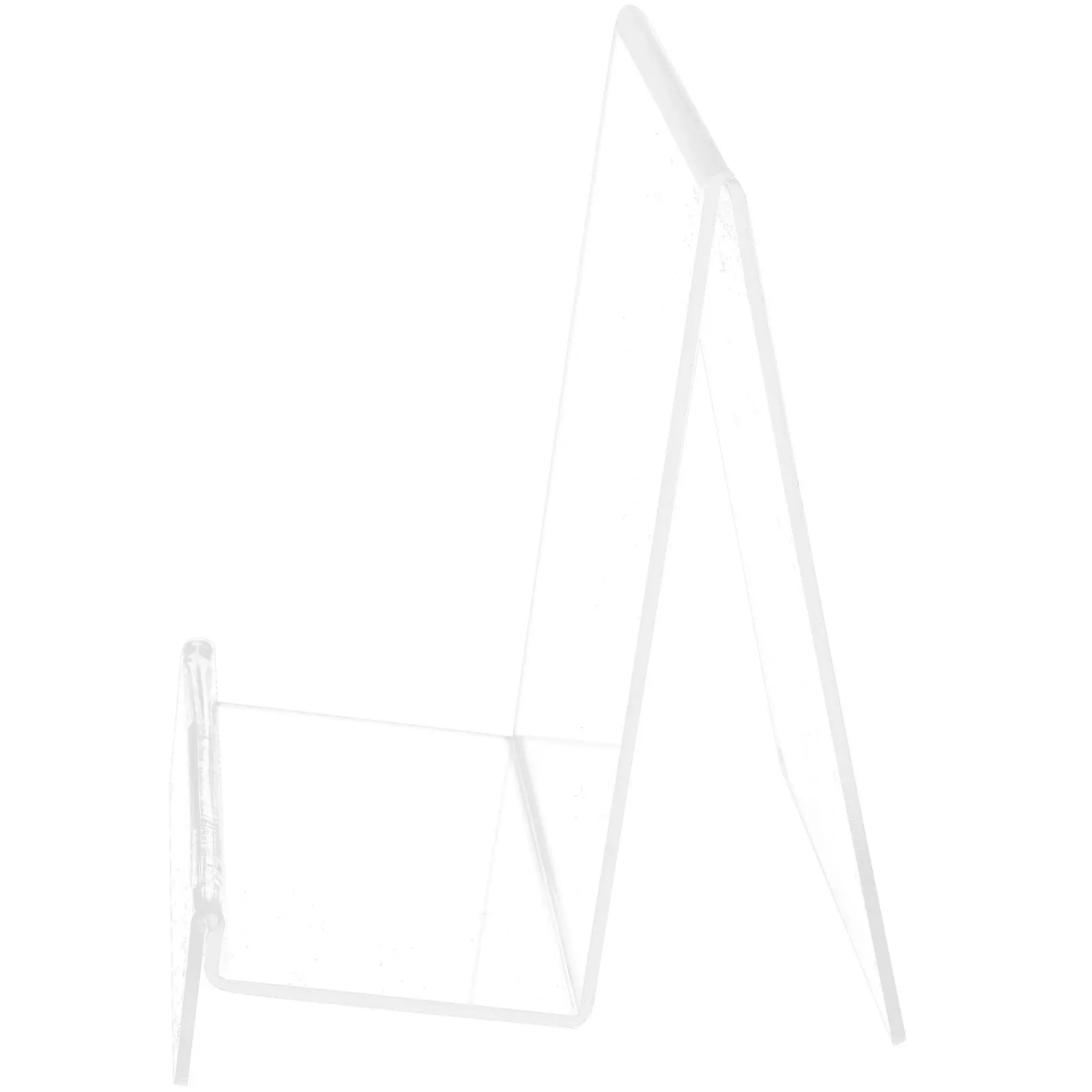 

Clear Acrylic Book Display Stand for Records Books Cds Magazines Storage Rack Home Office Decor Easel Book Stands for Display