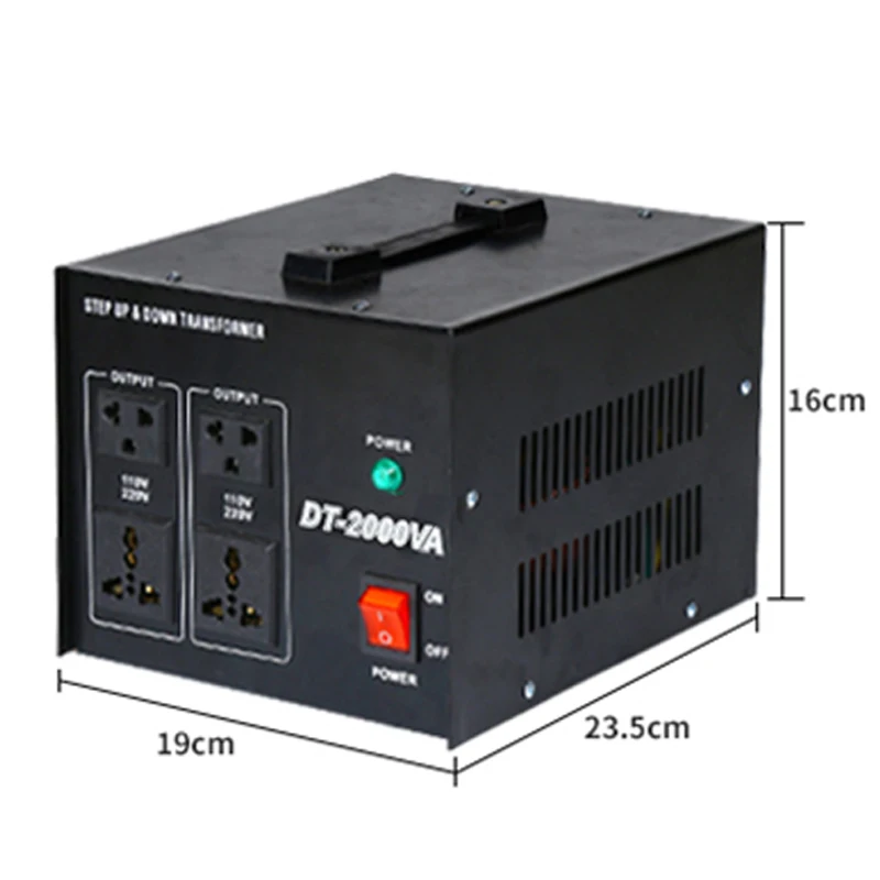 Transformador 2000 v do aparelho doméstico do fogão do arroz do transformador 220 w ao conversor de potência da tensão 110v