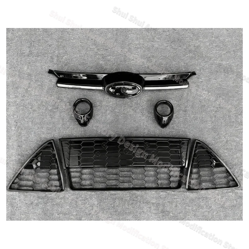Griglie da corsa per Ford Focus MK3 2011 2012 2013 2014 Auto Paraurti Anteriore Inferiore Griglia A Nido D'ape Maglia Della Copertura Della Protezione Kit Decorazione