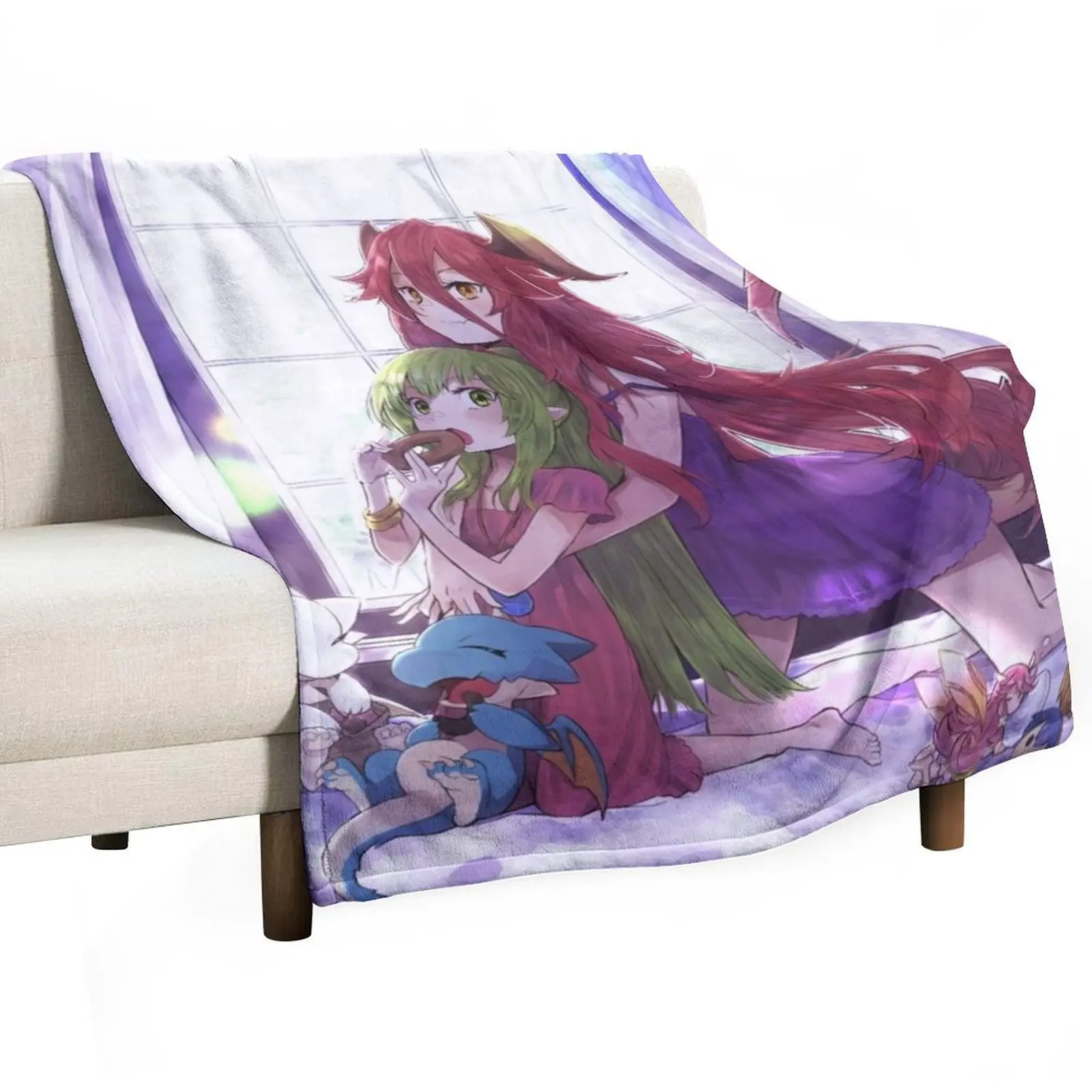 

Dragalia lost x Fire Emblem | Notte x Mym Throw Blanket Flannels Luxury Designer Beach Heavy Blankets