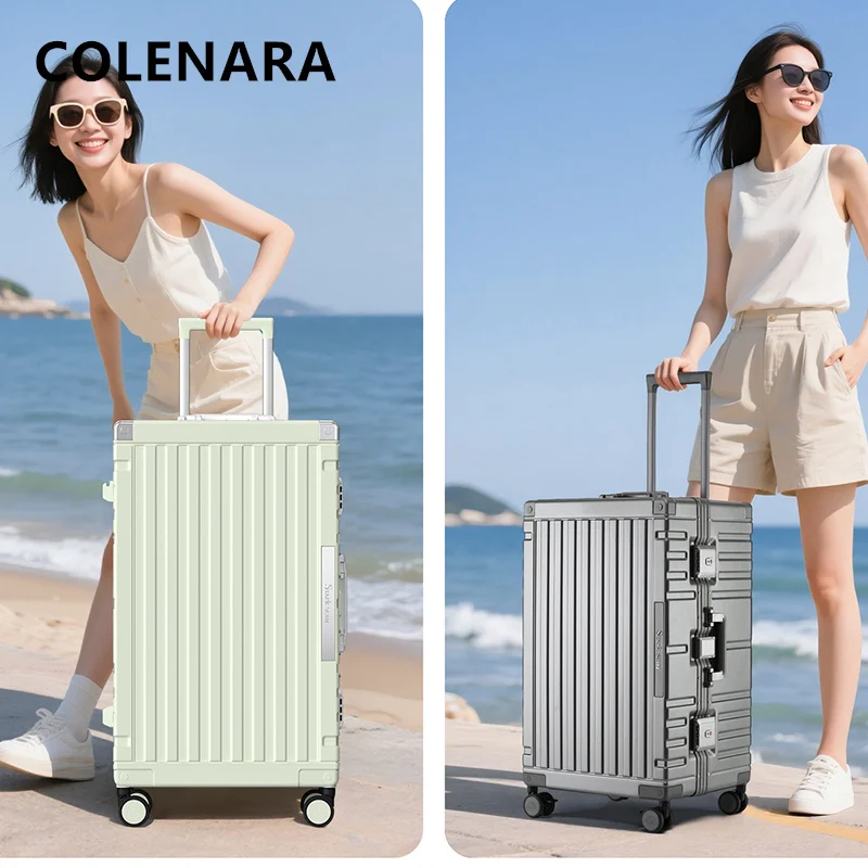 COLENARA Luggage Travel Bag Aluminum Frame Boarding Box 20