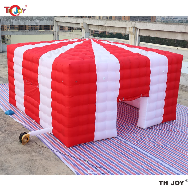 

8x8m Inflatable Air Cube Tent Photo Booth House with LED Lights for Party Event Exhibition Show