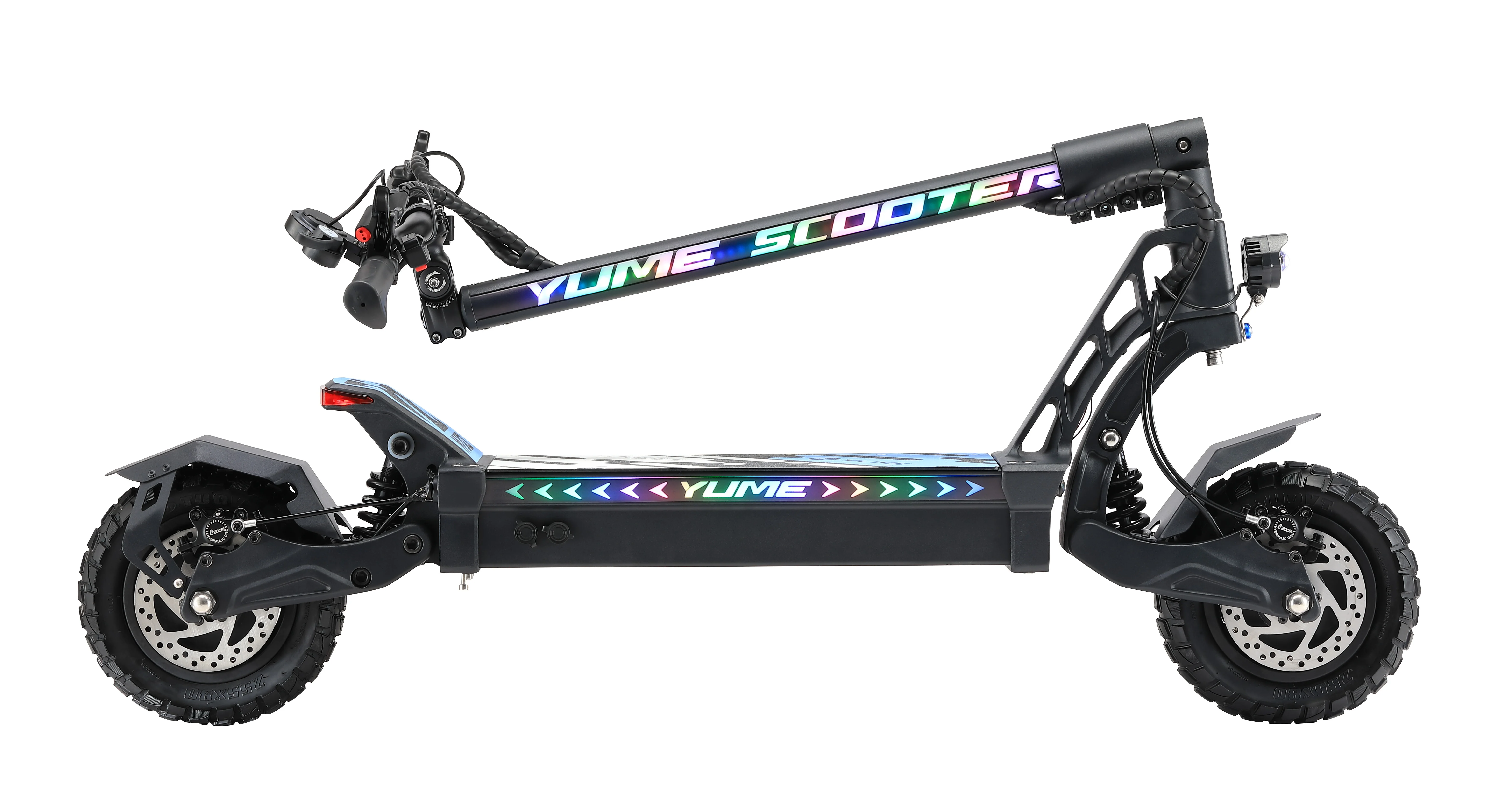 YUME M10 سكوتر كهربائي مع 2000 واط/2400 واط محرك مزدوج جديد وصول 10 بوصة إطار الطريق قابل للطي 70 km/ساعة سرعة الكبار سكوتر الولايات المتحدة الأسهم