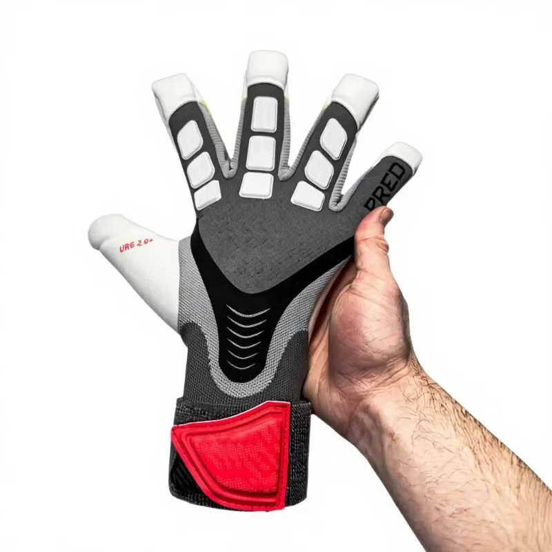 

New thickened latex football goalkeeper gloves, suitable for professional training and matches of all ages, with finger protecti