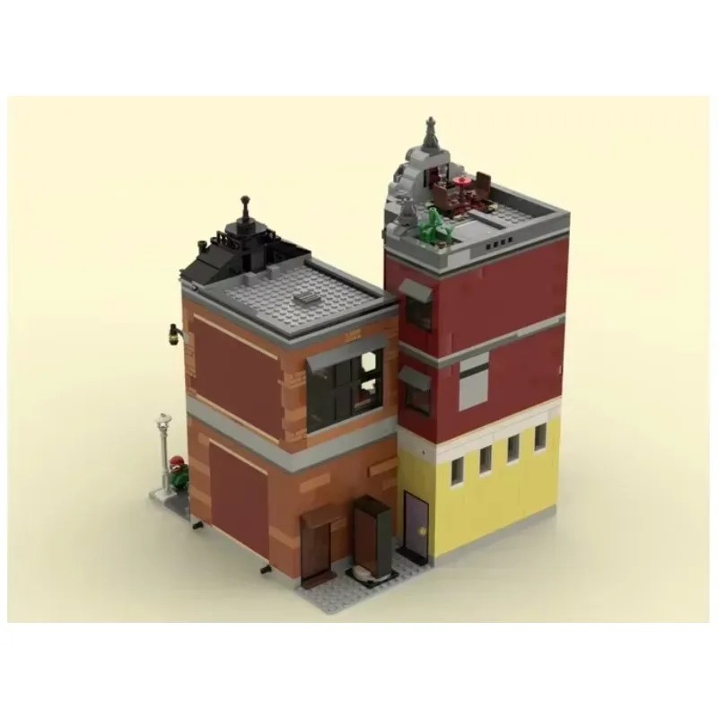 Moc بنة وحدات وسط المدينة ماجيك متجر نموذج التكنولوجيا الطوب لتقوم بها بنفسك تجميع مدينة عرض الشارع لعبة هدايا العيد