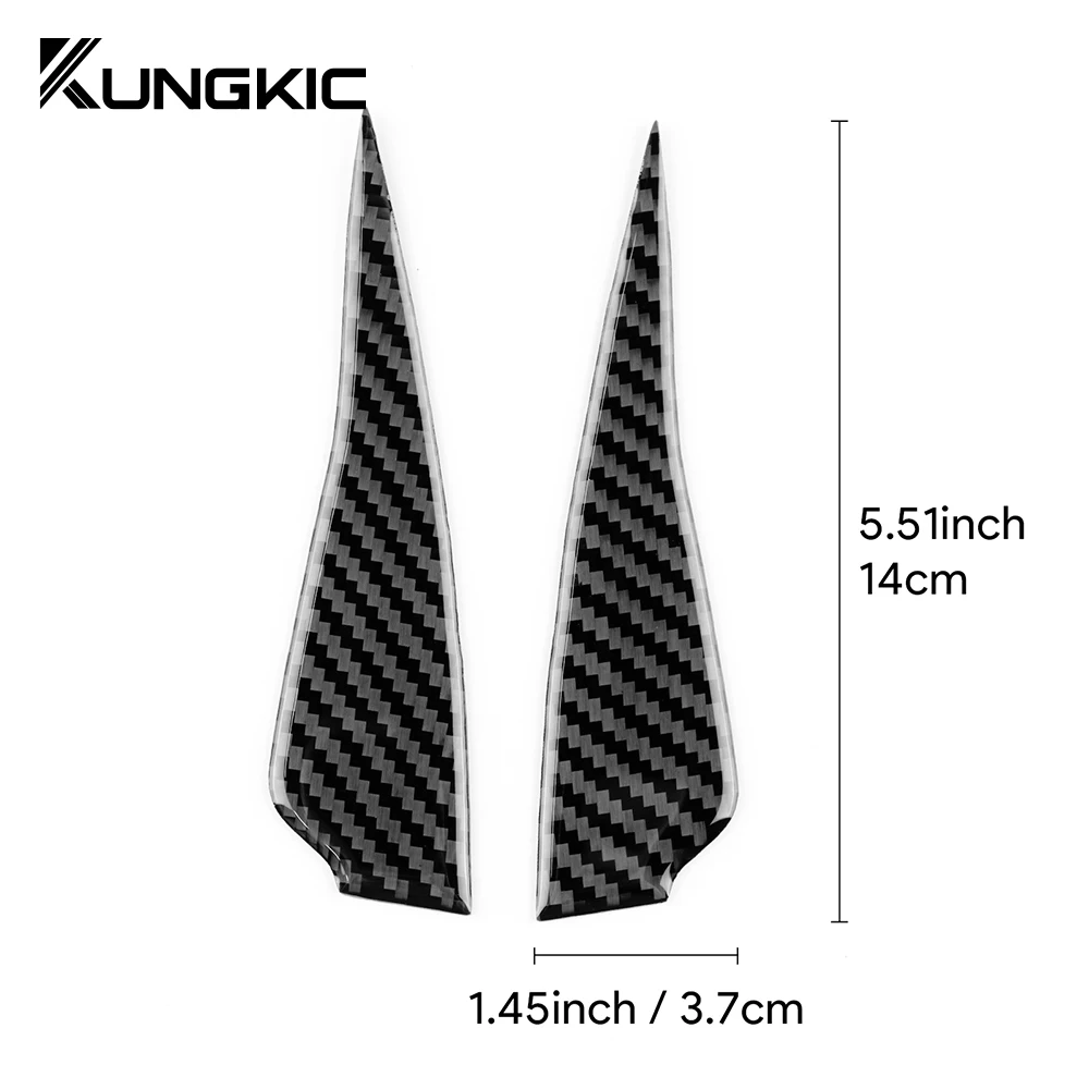 for MINI U25 Countryman 2024 2025 Accessories Car Inner Door A Pillar Speaker Side Decoration Real Soft Carbon Fiber Sticker