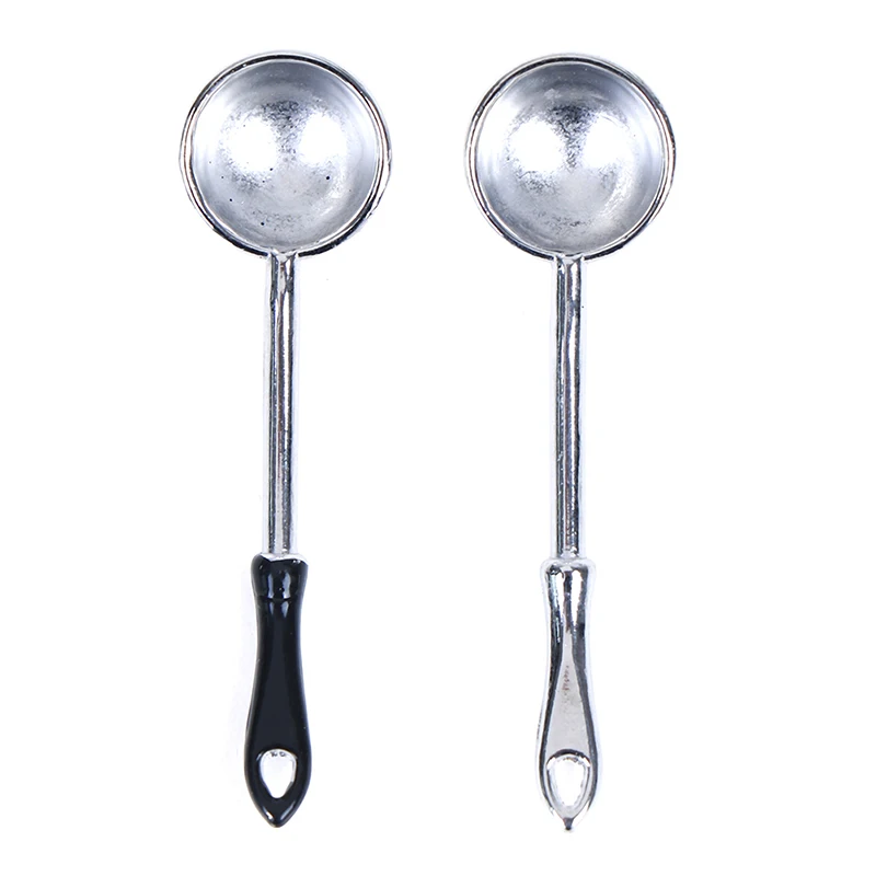 Utensílios De Metal Em Miniatura De Boneca, Ferramentas De Utensílios De Cozinha, Colher De Escorredor, Conjunto De Espátula, Acessórios De Utensílios De Cozinha, 1:12