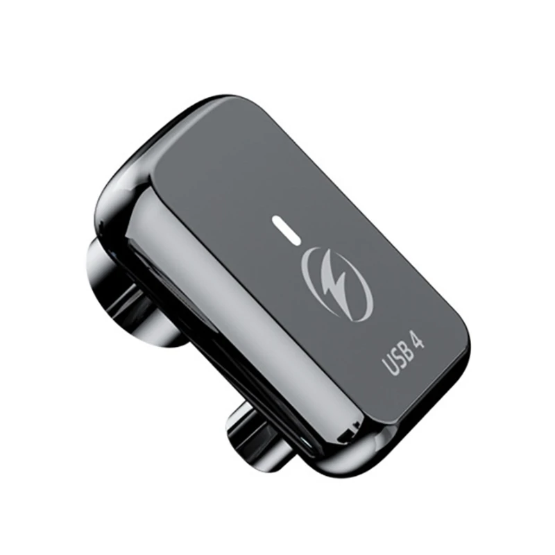 محول USB C عالي السرعة مع محول مغناطيسي للشحن السريع 140 وات، اتصال مغناطيسي لإخراج الفيديو 8K للهاتف المحمول