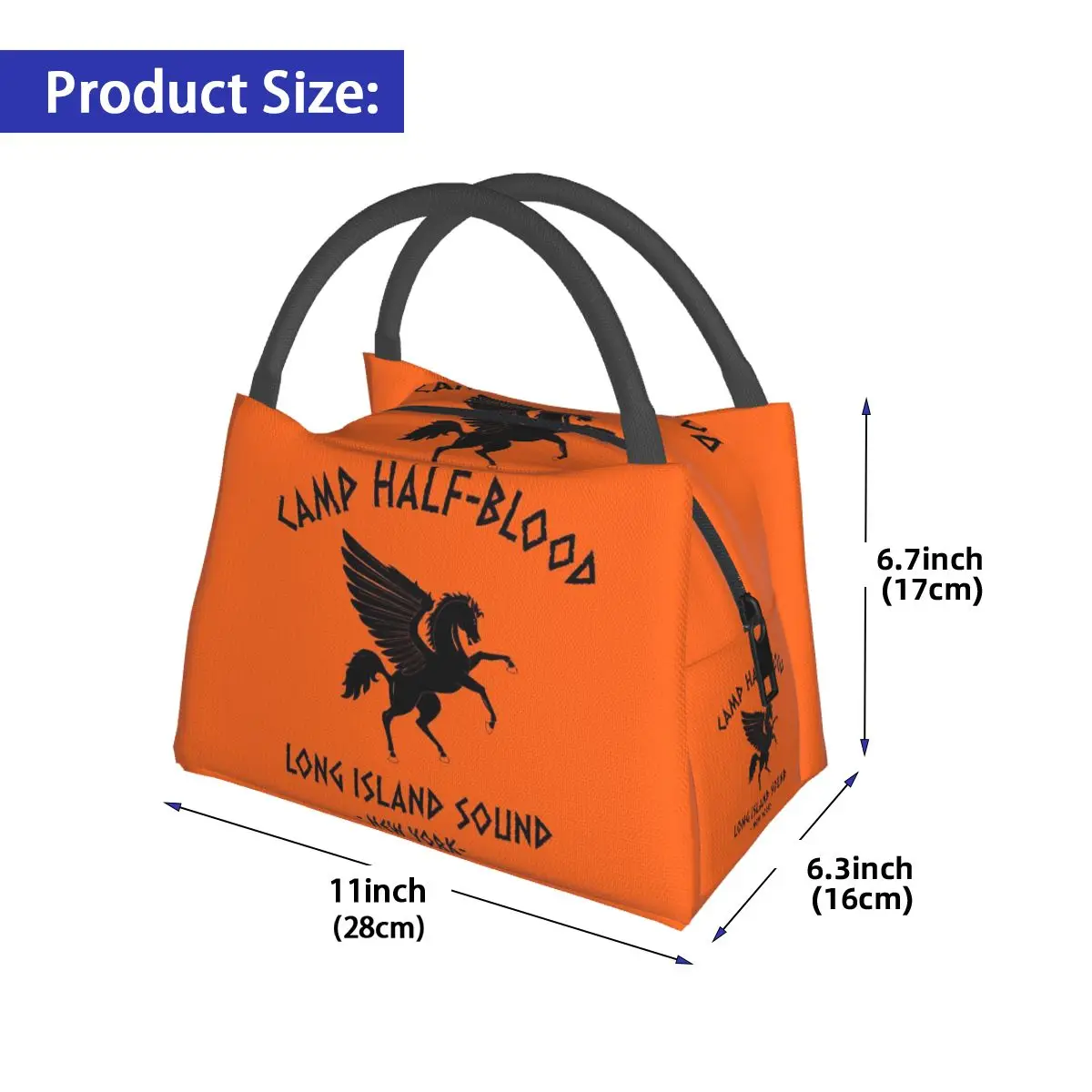 Camp Half-Blood Insulated Lunch Bag for Women Picnic Storage Food Boxes Leakproof Container Cooler Thermal Lunch Box Tote
