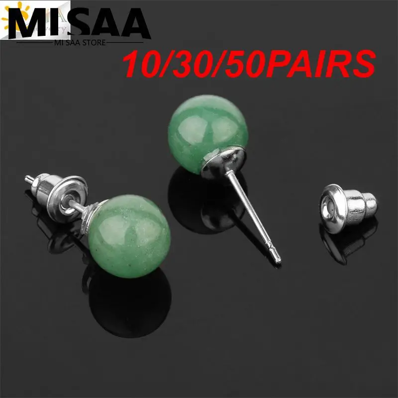 10/30/50PAIRS Earring Safety Material Stylish Simplicity 1 Pair 8g Jewelry And Accessories Crystal Earrings Easy To Wear