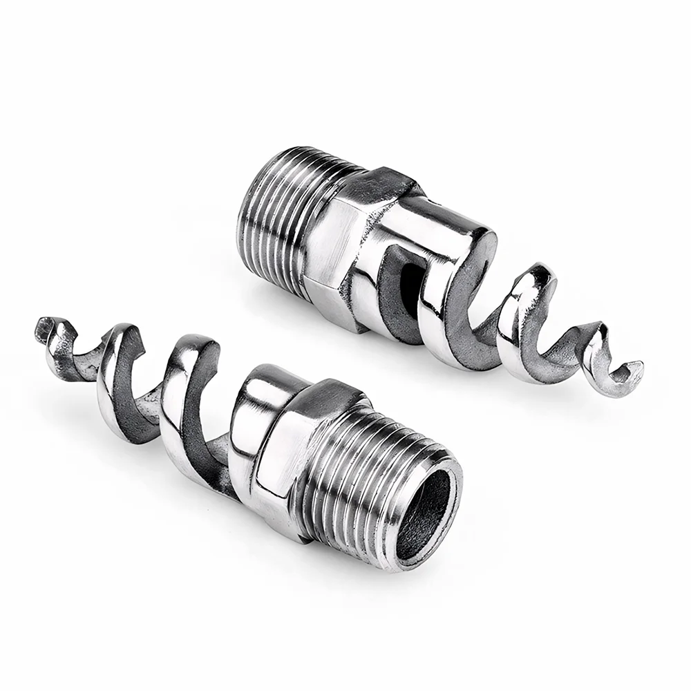 SPJT SS304/316L Spiraldüse, verstopfungsfreier Konus-Sprühkopf mit Gewinde für Entschwefelung, Staubentfernung und Brandschutzreinigung – Detail 3