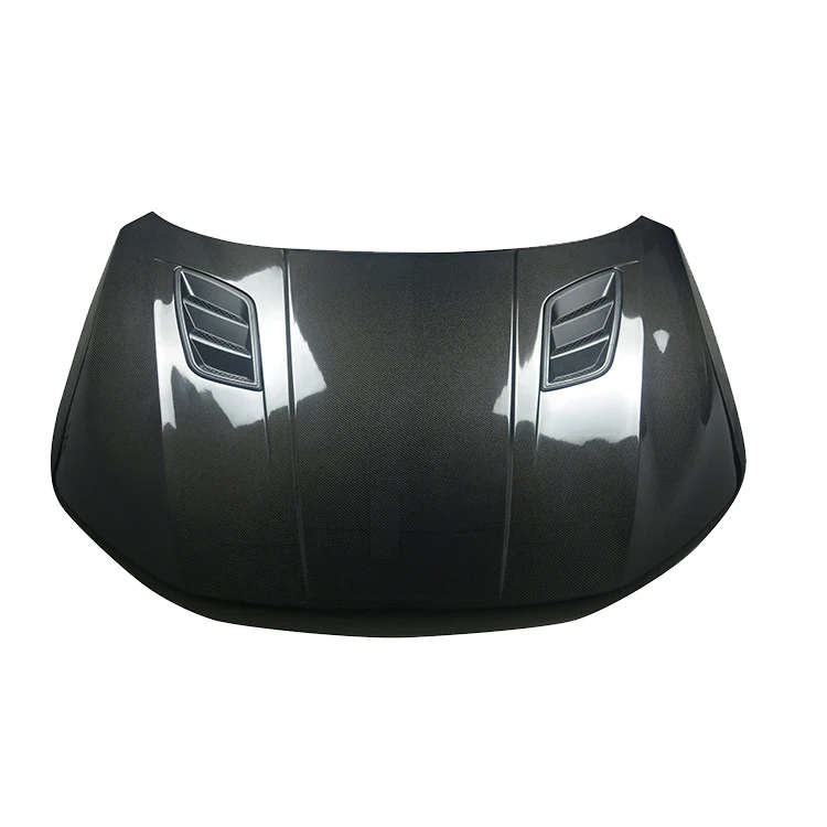 H Style Carbon Fiber Front Engine Bonnet Vented Hood For 2022 2023 hondas civics 11Th Gen