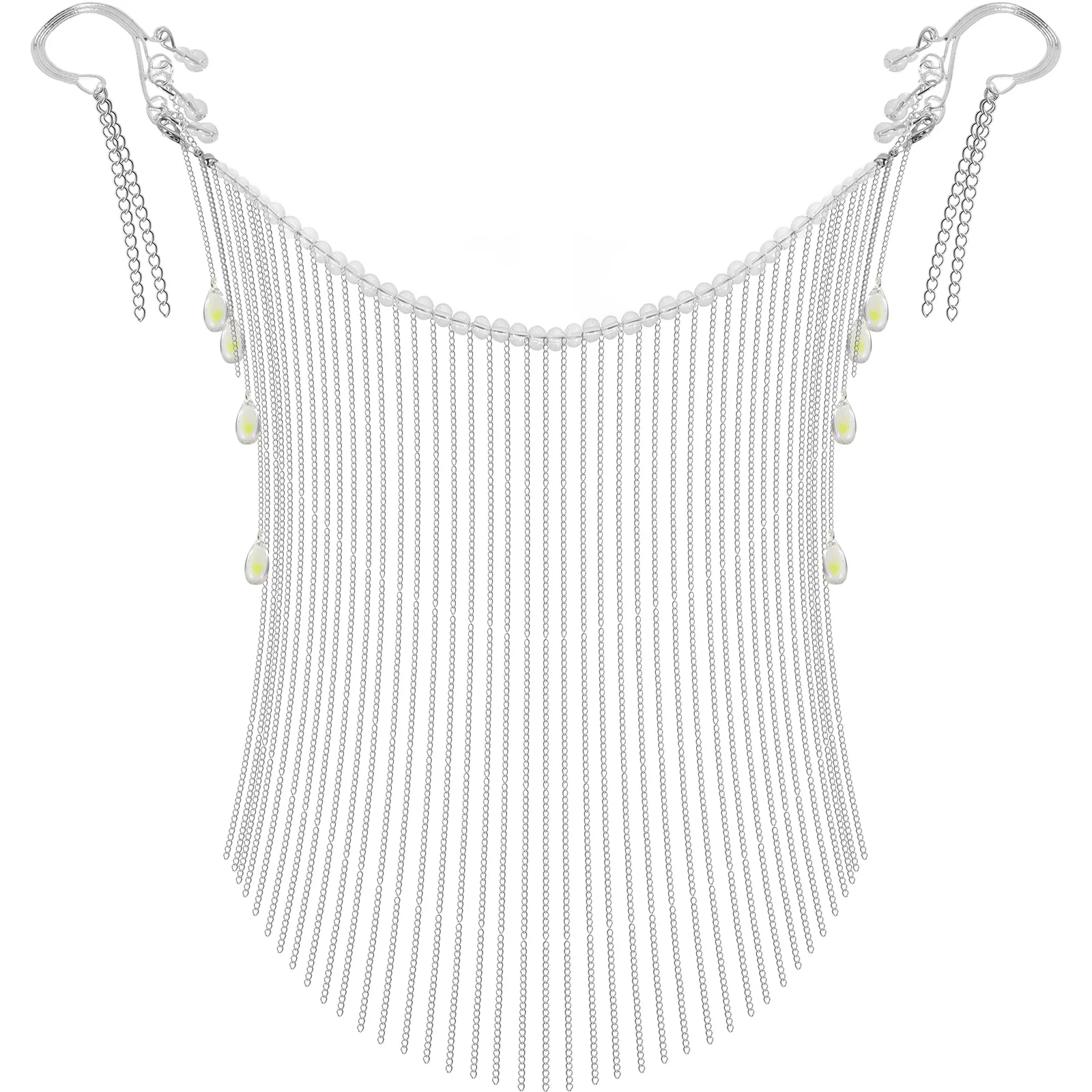 

Vintage Tassel Veil Women Exotic Face Veil Rhinestones Belly Dancing Cosplay Stage Performance Costume Accessory Masquerade