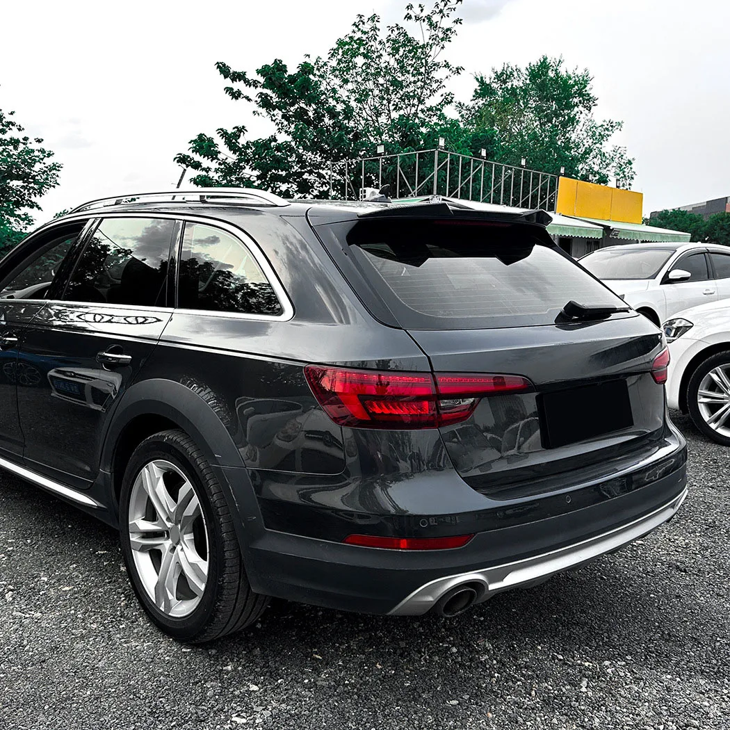 For Audi A4 B9 Avant Sline 2017-2024 ABS Car Tail Wings Fixed Wind Rear Spoiler Wing Decoration Accessories