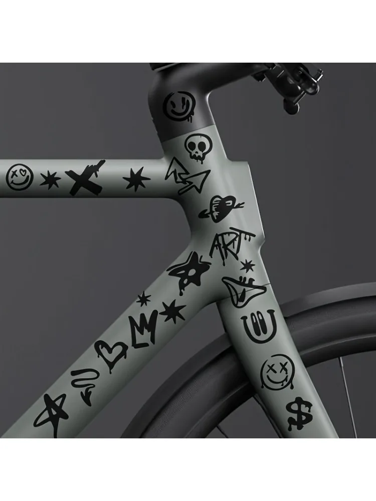 AliExpress NONE Skull Graffiti Protective Stickers for Motorcycle & Bike Frame, Helmet, Laptop Vinyl Decals Universal Decor