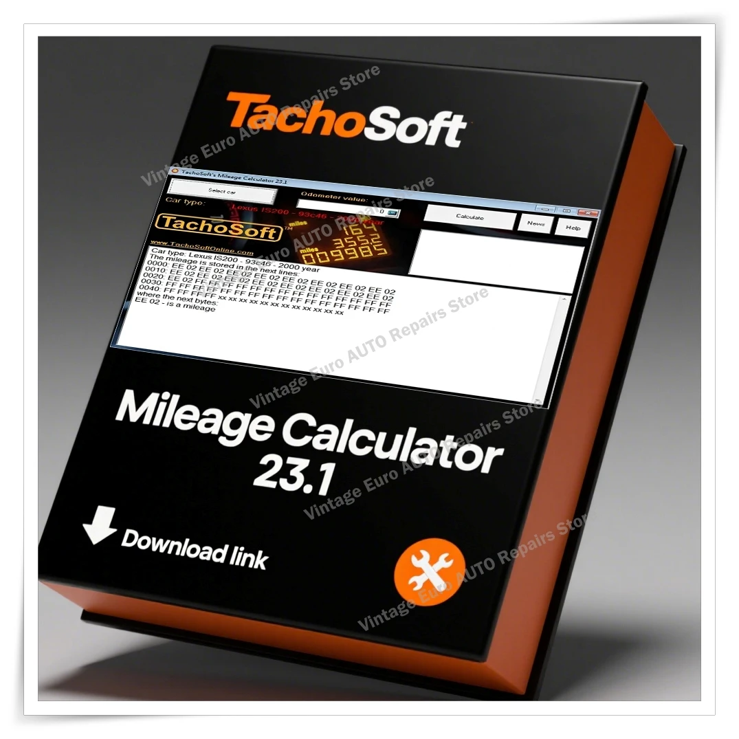 

TachoSoft Mileage Calculator 23.1 TachoSoft Mileage Counter Calculation Software V23.1 With License Digital Odometer Calculators