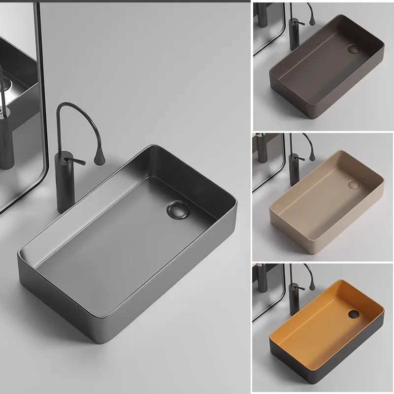 

Color bathroom wash basin Modern style matte wash Ceramic Sink