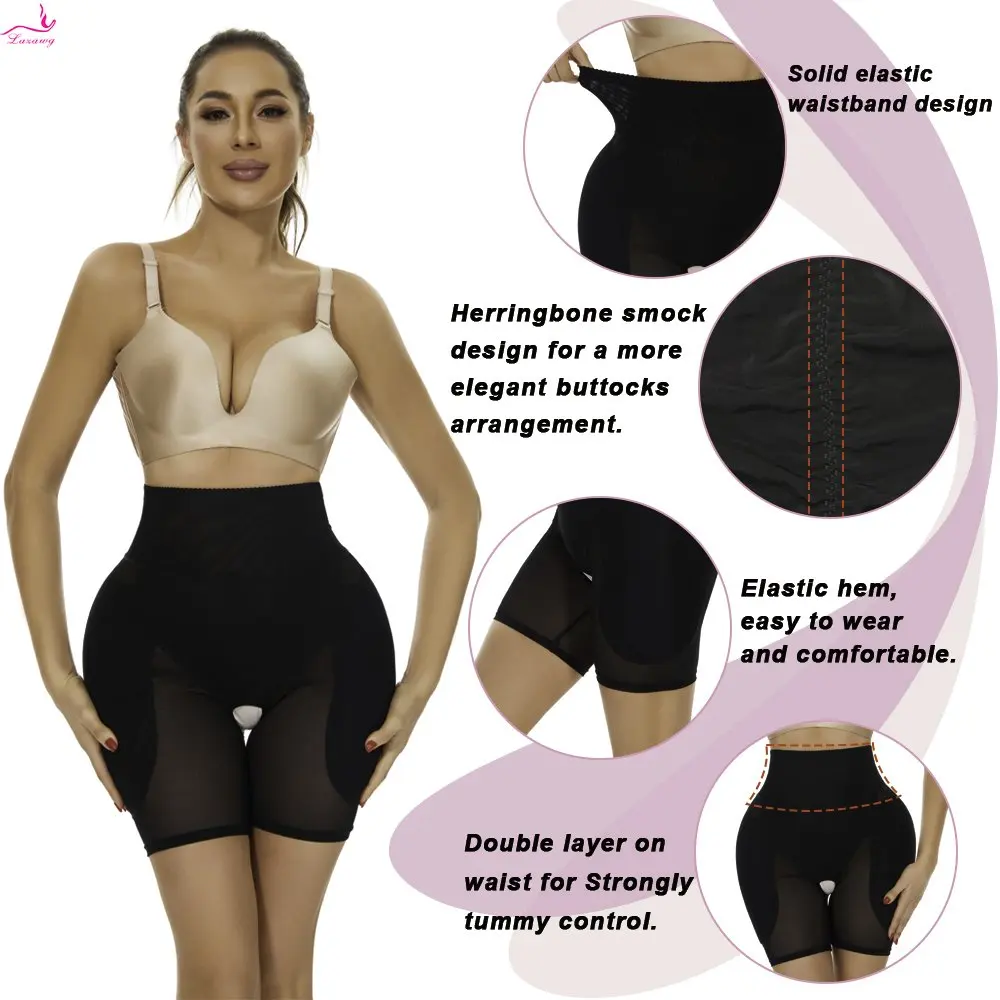 LAZAWG-bragas moldeadoras de cuerpo para mujer, ropa interior sin costuras para adelgazar, pantalones cortos moldeadores de entrepierna abierta