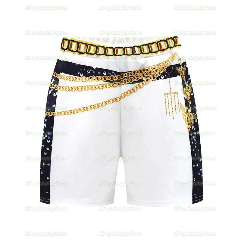 CyKids Anime K Demon Hunter Cosplay Rumi Pop Mira Zoey Cosplay traje completo chica dorado blanco ropa para el escenario actuación Halloween