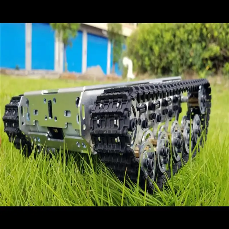 New! Tank Chassis Intelligent Car Robot Chassis with Motor Track Car Tank for Arduino Robot DIY Kit Programming Robot Starter