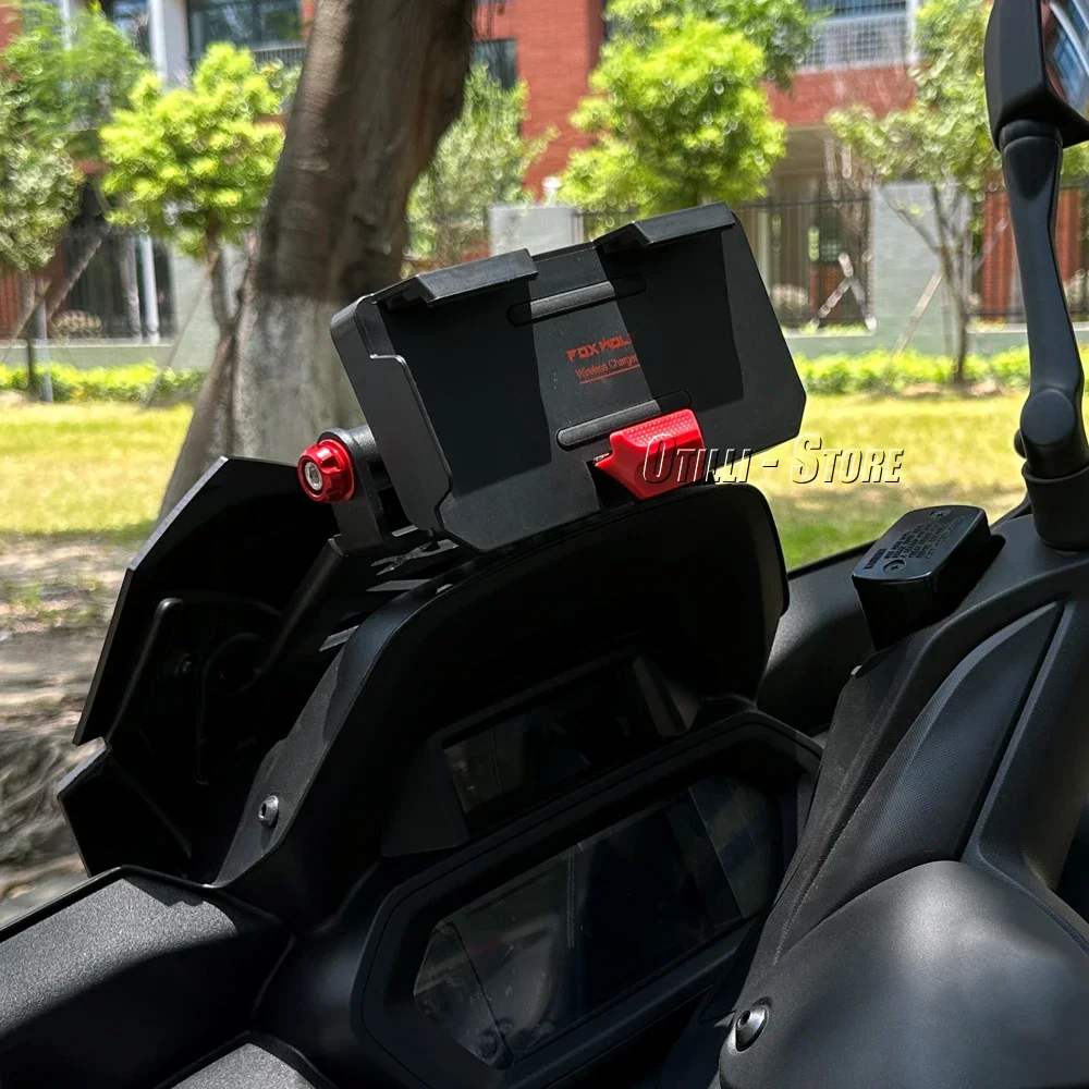 For Yamaha X-MAX 300 XMAX 300 XMAX300 2023 Motocycle Front Phone Holder 22MM Mobile Navigation GPS Bracket Stand Plate Support
