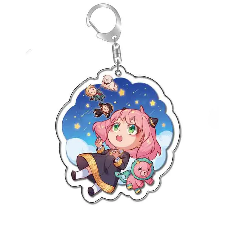 Anime SPY×FAMILY Twilight Loid Anya Yor Forger Yor Briar Thorn Princess Cosplay Acrylic Keychain Keyring Key Xmas Gift Prop