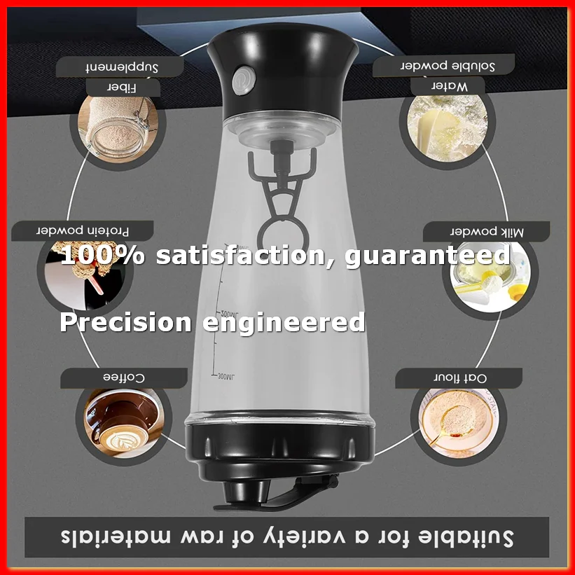 300ML Automatic Self Stirring Protein Electric Portable Movement Mixing Water Bottle Sports Bottle Gym A-A55K
