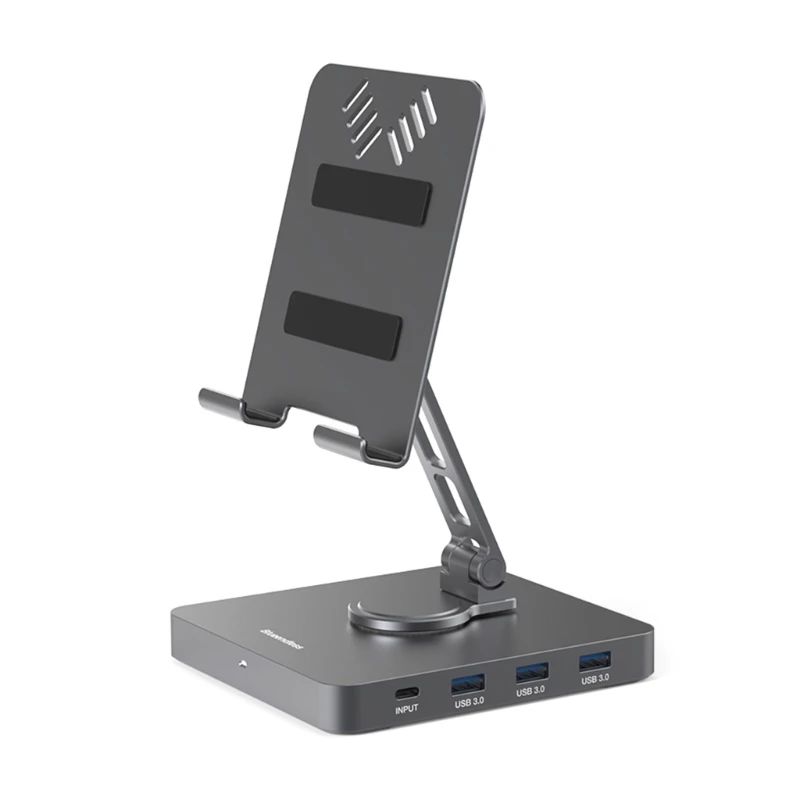 Supporto rotante multifunzionale da tavolo supporto USB3.0 5gbps PD100W Drop Shipping a ricarica rapida