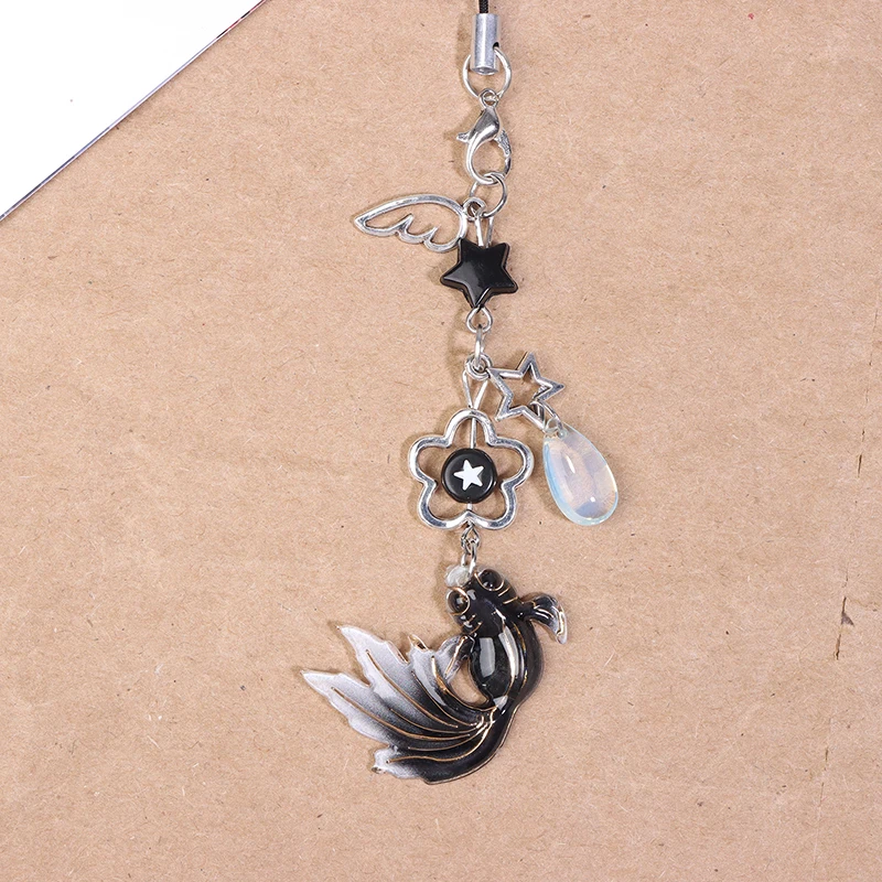 Colorful Fish Star Keychain Lanyard Wrist Strap Hanging Chain Mobile Phone Chain Charm