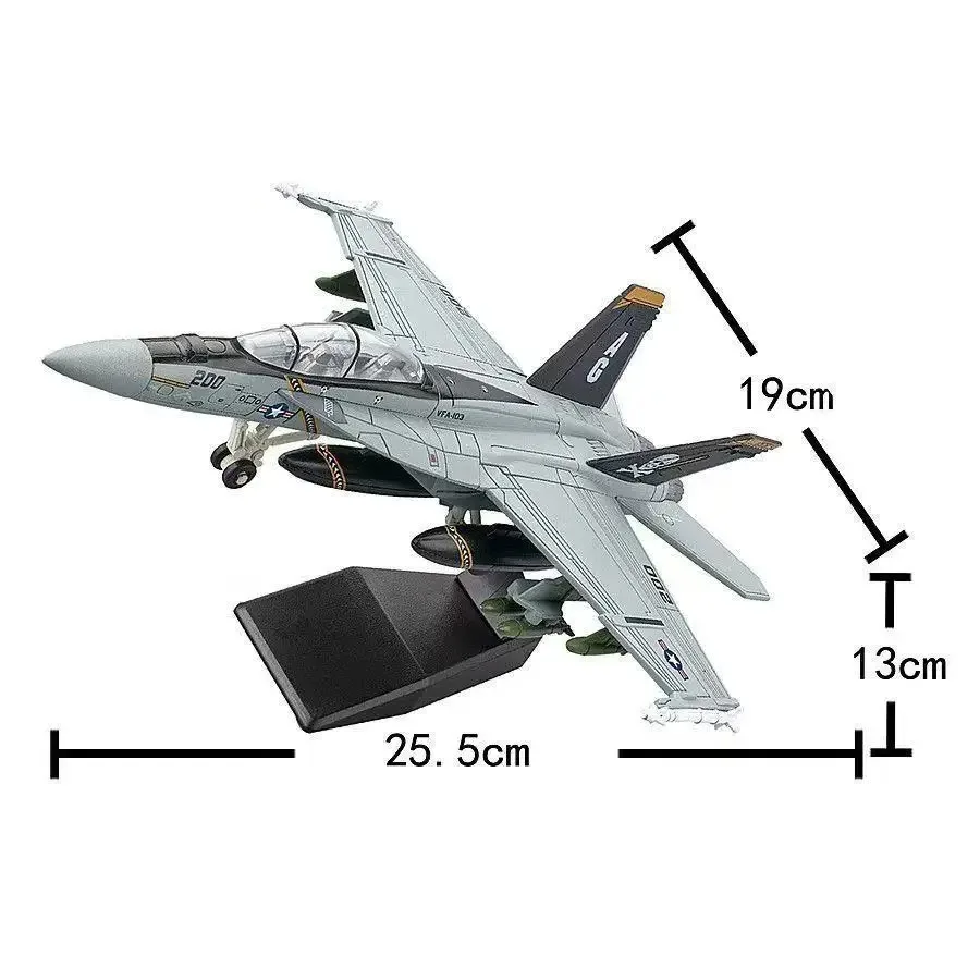 1:72 Scale Replica F18 F-18 VF103 Grumman Tomcat Super Hornet F/A-18F Pirate Flag Fighter US Navy Plane Military Model Toys Kids image 3