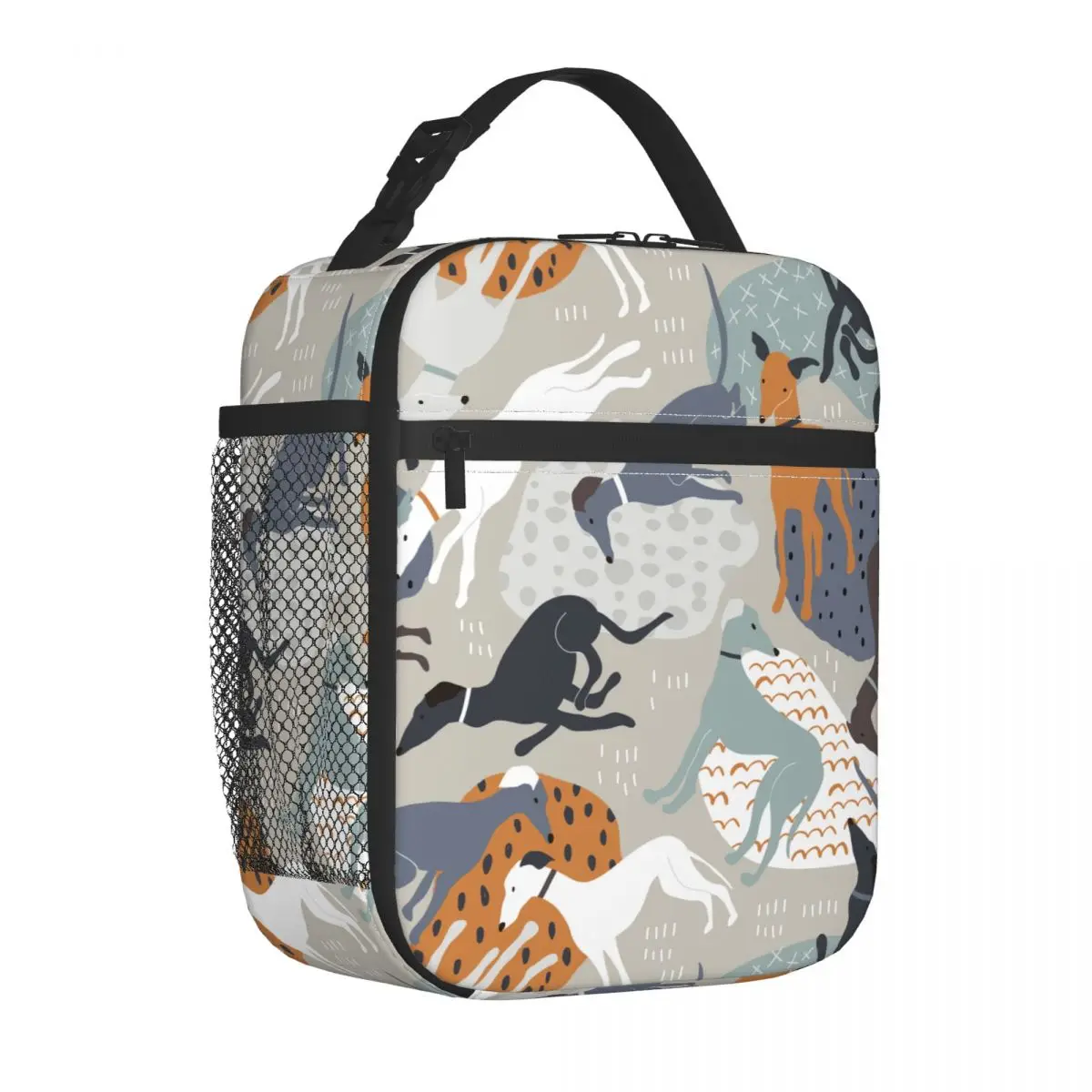 Greyhounds Insulated Lunch Bag Thermal Bag Meal Container Animal Dog Large Tote Lunch Box Food Handbags Office Travel