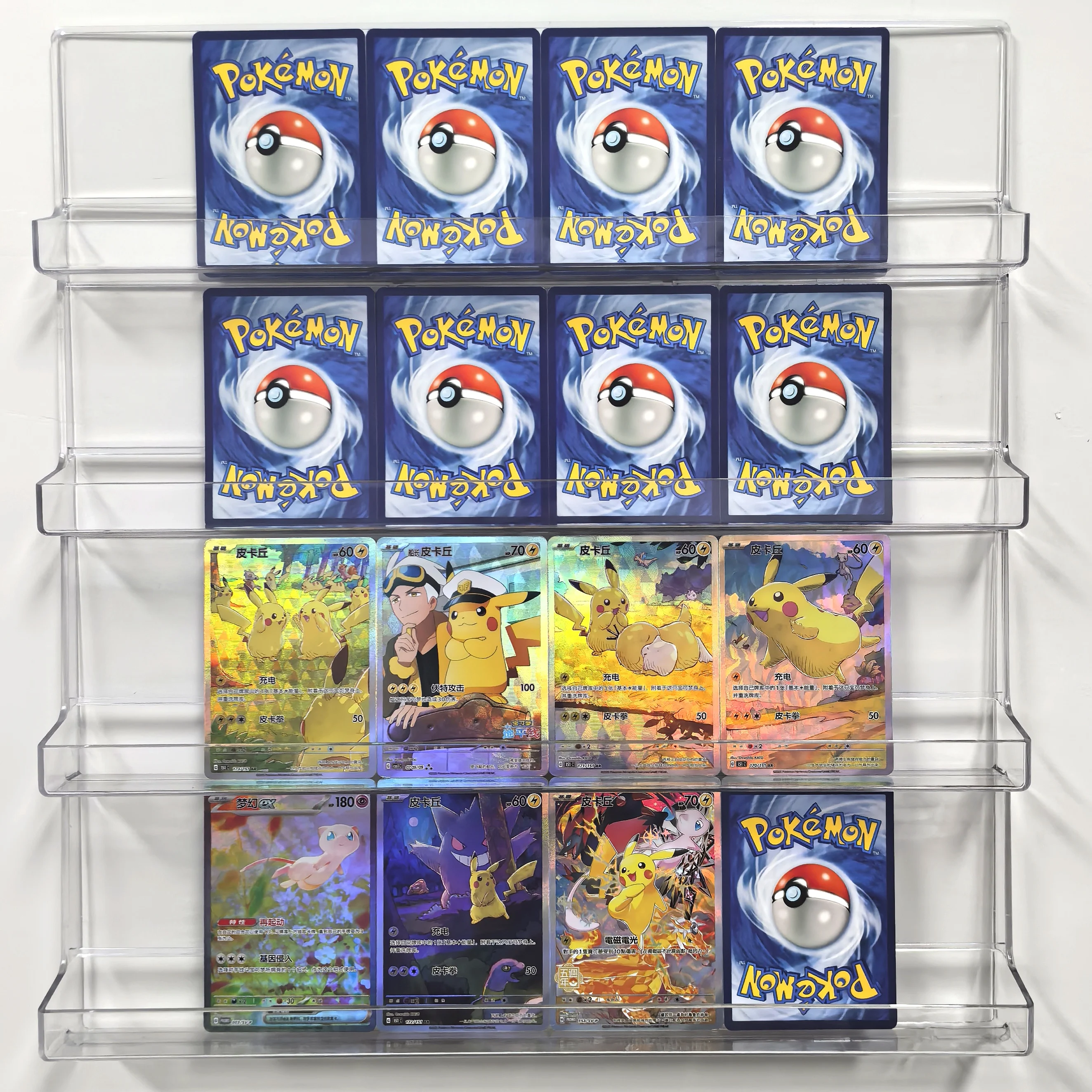 

Коллекционные карты PTCG Pokemon CBB1C 151C Genga Pikachu Psyduck Mew EX RARE, самодельная одиночная карта, классическая игра, аниме-карты, подарок