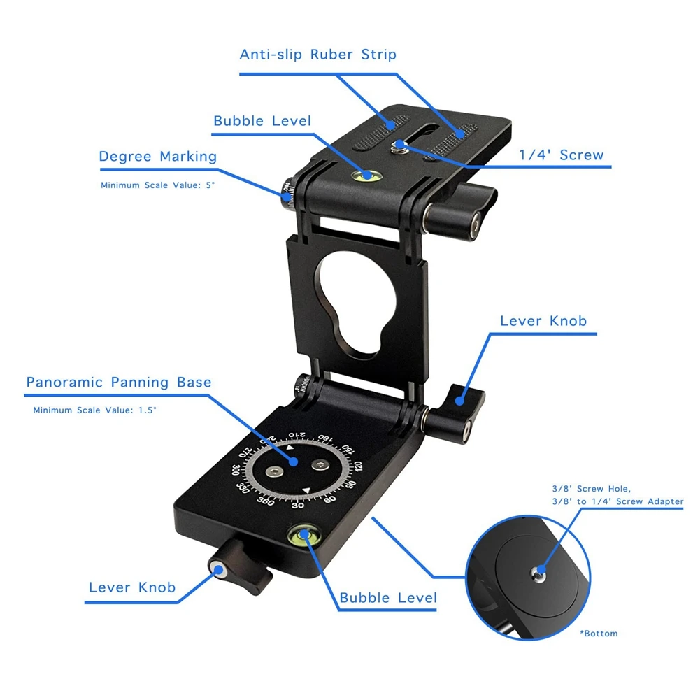 Z Flex Tilt Tripod Head Flexible Angle Pan &Tilt Head/Universal Multiway Camera Tripod Folding Z Bracket For DSLR Camera