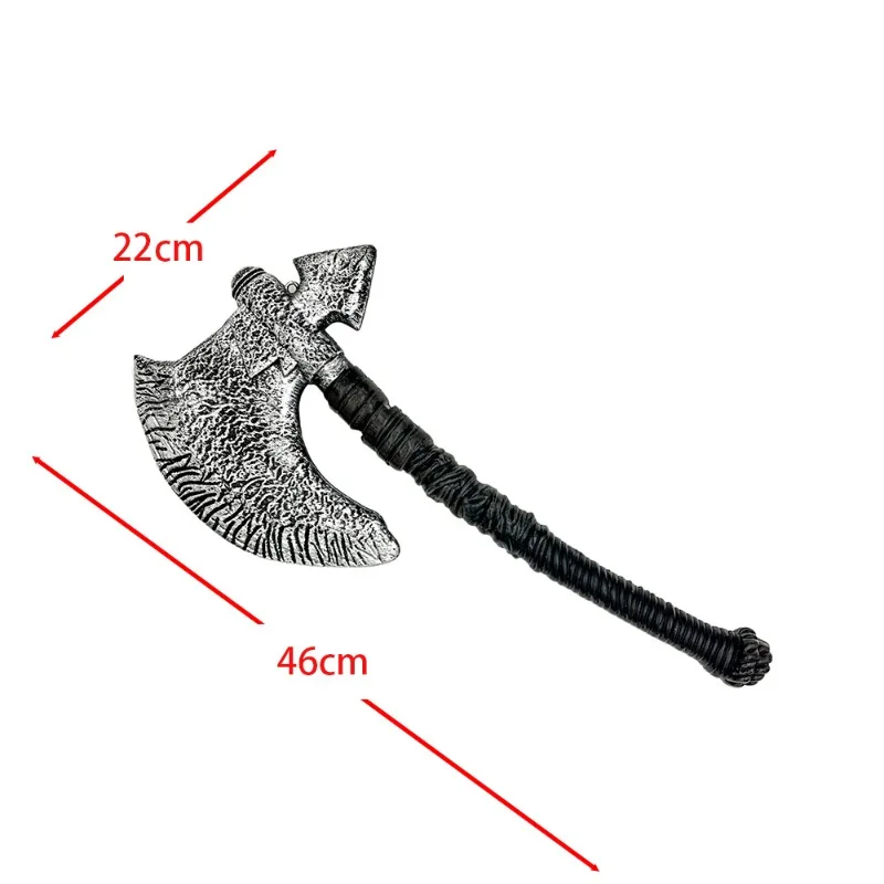 Hacha pirata de 46m/18,11 pulgadas, plástico, periféricos de animé, modelo de accesorios, suministros para fiesta de Halloween, juguetes coleccionables para exhibición de escritorio