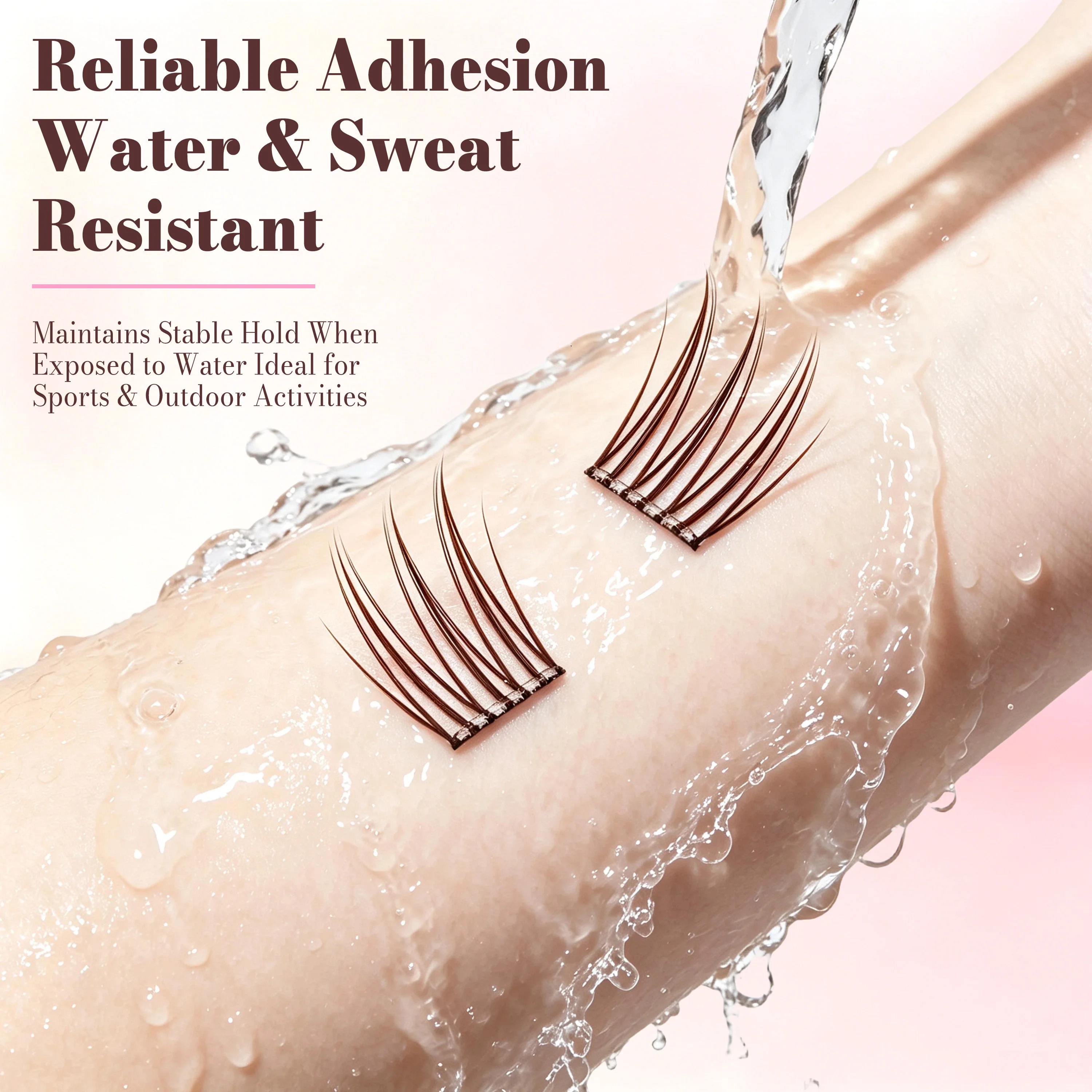 New Girl Group 10Rows 8-16mm Natural And Long Looking Non Glued Eyelashes Extension Ultra Light Soft Fiber Long Lasting Eyelash