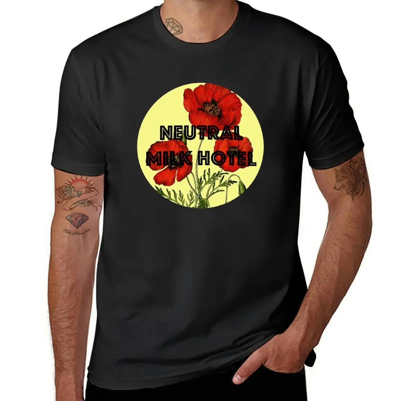 

Neutral Milk Hotel T-Shirt cute tops T-shirts man Men's t-shirt
